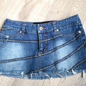 Eckō Red Jean skirt